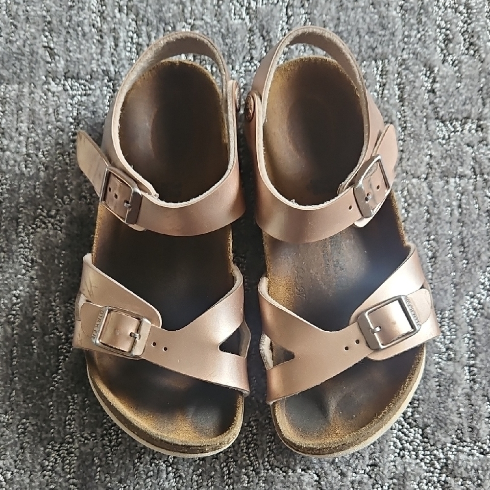 Birkenstock Kids Rose Gold Sandals